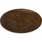 Ekena Millwork Emeryville Ceiling Medallion, Hand-Painted Root Beer Crackle, 16 7/8"OD x 5/8"P CM16ERRBC - alternate 4